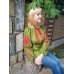 Embroidered blouse "Green Freshness"
